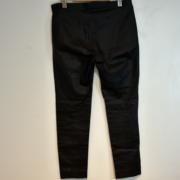 COS black shiny stretch trousers with side zip size 10 - Picture 5 of 10